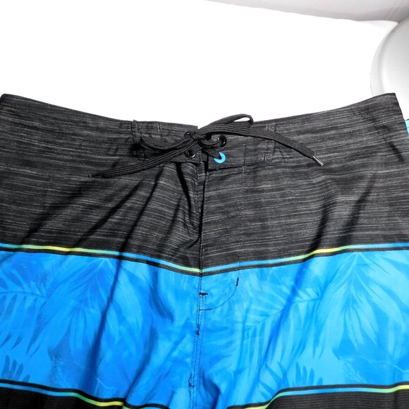 Burnside Black/Blue/White Board Shorts Men's 32 - Picture 3 of 8